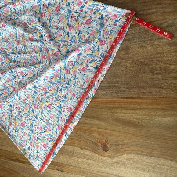 Graff California Floral Vintage 80s‎ Pastel Prairie Skirt Pockets sz 14 Made USA - Picture 11 of 14